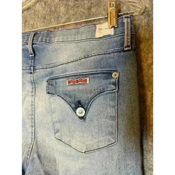 Hudson Distressed Mid Rise Lilly Ankle Skinny Jeans - Size 31 - Picture 6 of 8